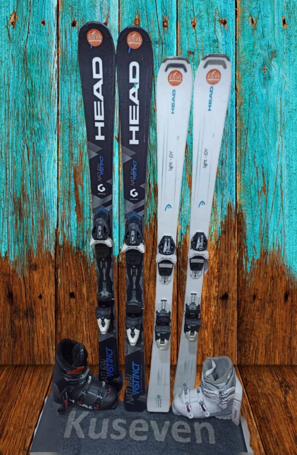 Kuseven - Ski & Snowboard - Gama Evolution - Gama Precision Alquiler de Esquís HEAD Natural Instinct y Light Joy – Gama Precision para Nivel Intermedio