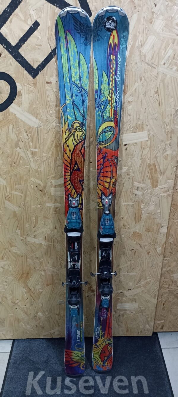 SKI NORDICA FIRE ARROW 1,72M. EXCELENTE.